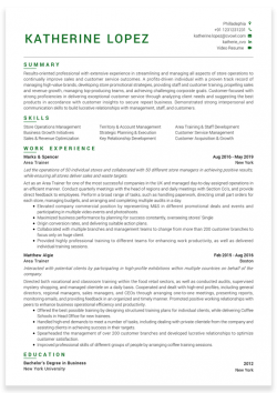 Resume Examples for Students