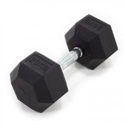 Rubber Hexagon Dumbbell (each)