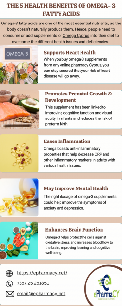 The 5 Health Benefits of Omega- 3 Fatty Acids