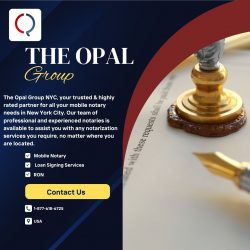 Mobile Notary NYC by The Opal Group: Your Trusted Mobile Notary Service in New York City