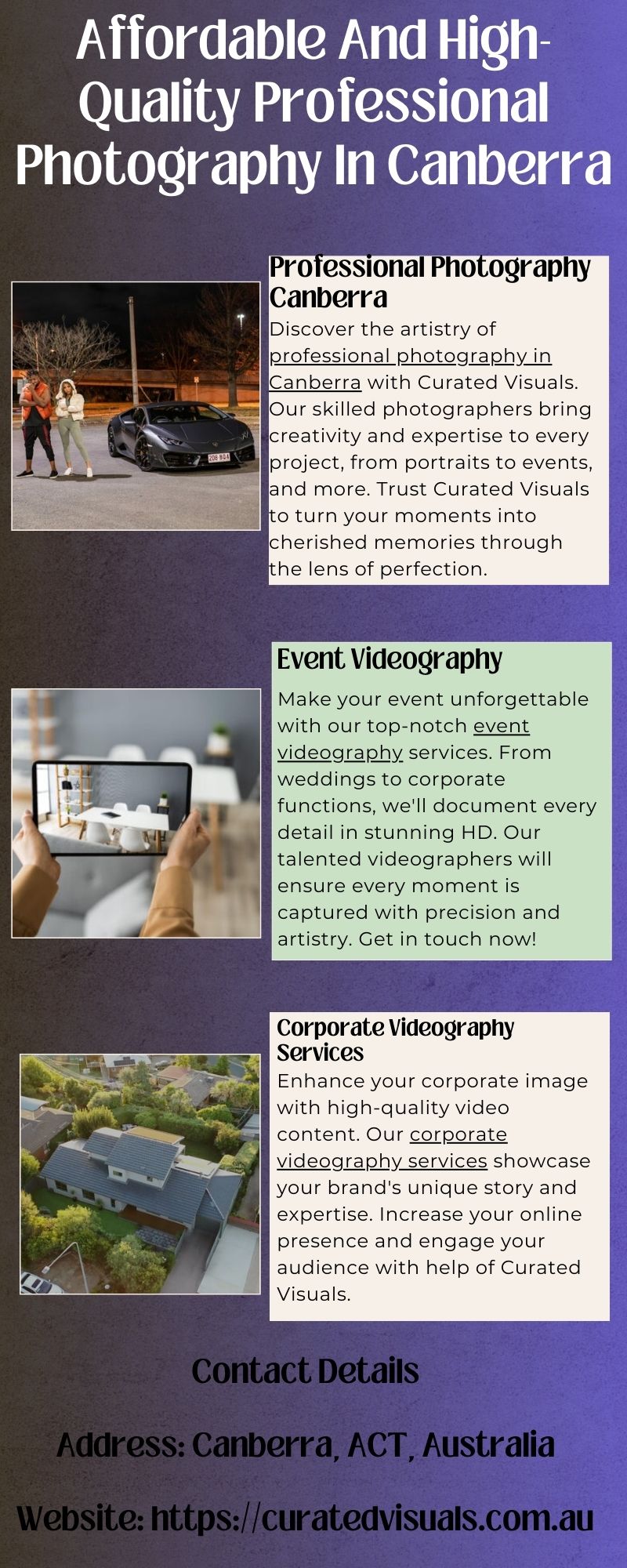 Unveiling The Artistry Of Professional Photography In Canberra