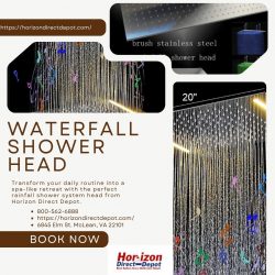 Horizon Direct Depot’s Waterfall and Rainfall Shower Systems