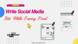 Social Media With Fancy Fonts