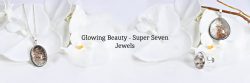 Infinite Luminescence: Super Seven Jewelry Radiating Ethereal Glow