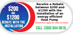 $200 And $1200 Rebate With the Installation