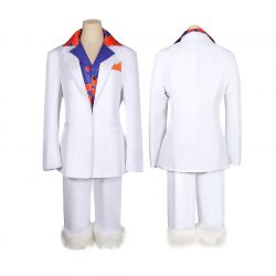 One Piece Luffy Cosplay White Suit Costume $89.95