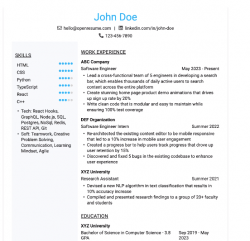 Ai Resume Builder Free