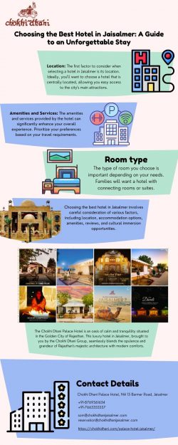 Choosing the Best Hotel in Jaisalmer: A Guide to an Unforgettable Stay