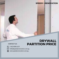 Speedy Renovation Company Delivers the Best Drywall Partition Price in Singapore