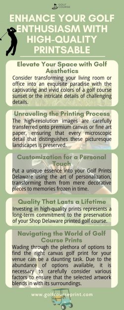 Enhance Your Golf Enthusiasm with High-Quality Prints