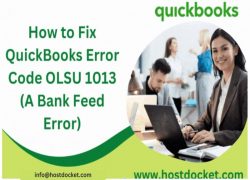 How to Resolve QuickBooks Error OLSU 1013?