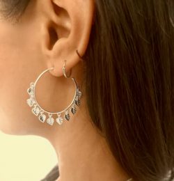 Peepal Leaf Hoops- Rize Jewellery