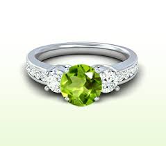 August Birthstone Ring : Peridot