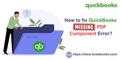 How to Fix QuickBooks Missing PDF Component Error?