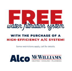 Free water filtration system