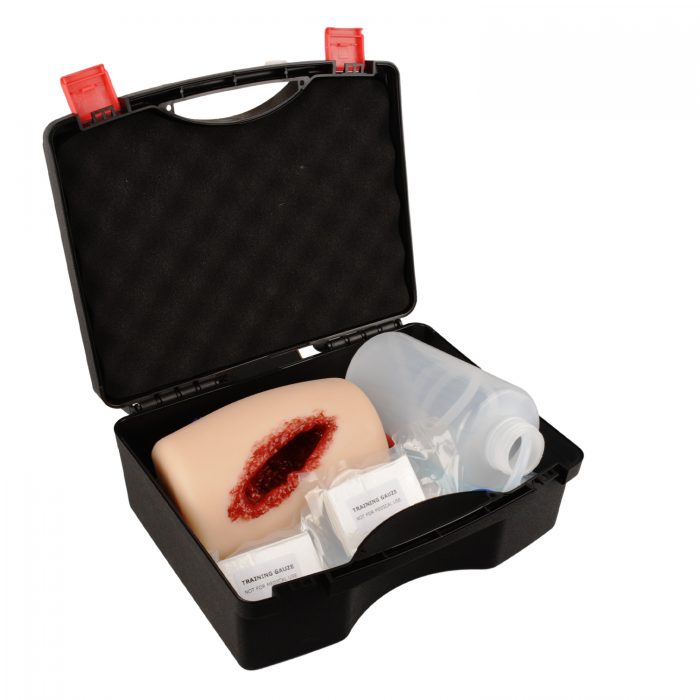 Thigh Deep Wound Packing Trainer Kit in Carrying Box