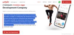 Fitness app development company in usa