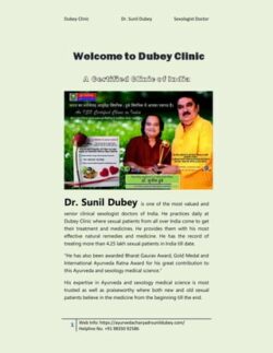 Get your Best and Senior Sexologist Doctor in Patna, Bihar at Dubey Clinic | Dr. Sunil Dubey
