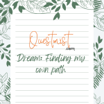 Dream: Finding my own path