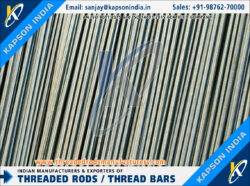 Threaded Rods & Bars, Hex Bolts, Hex Nuts Fasteners manufactures exporters India threadedrod ...