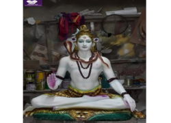 Fiber Sitting Lord Shiva Statue