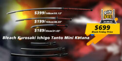 COOLKATANA Black Friday: Ichigo Bankai Zangetsu Sword Set for Bleach Fans!