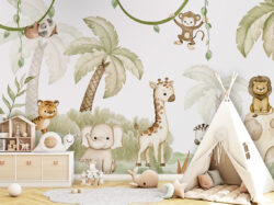 Baby Animal Safari Wallpaper