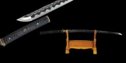 Hand-Forged Samurai Katana: 1095 High Carbon Steel Blade with Rose Engraving