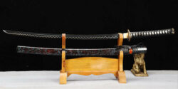 1060 Carbon Steel Black Blade Katana – For Collectors and Martial Artists