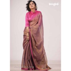 Metallic Handloom Saree – samssb10