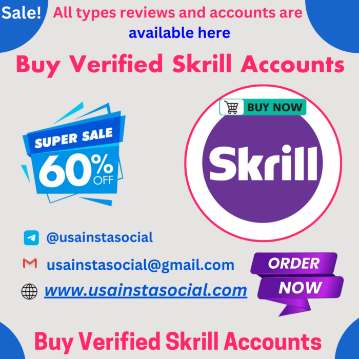 Buy verified skrill accounts online