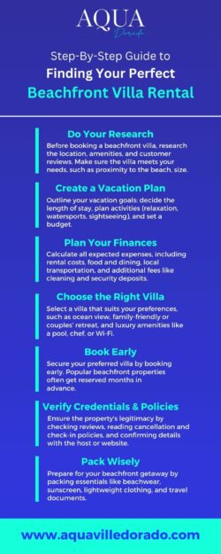 Step-By-Step Guide to Finding Your Perfect Beachfront Villa Rental