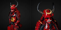 Sanada Nobuyuki Red Horned Samurai Armor – Handmade Authentic Yoroi