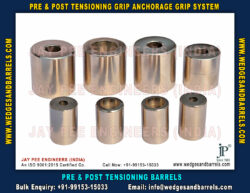 Post Tensioning wedges and barrels, pre stressed anchor grip system, anchor heads plates manufac ...
