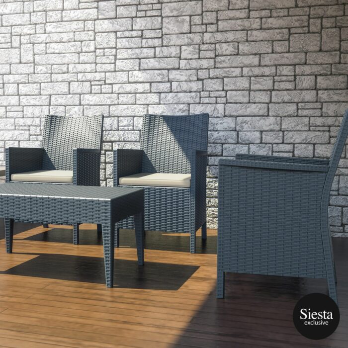 FL 4 Piece Balcony Setting with California Tub Chair