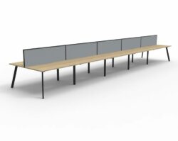 RL Eternity Double Sided Workstation With Screens Suitable From 2 to 10 Person