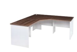 GP Office 3 Piece Corner Workstation with Casnan Top & White Bottom