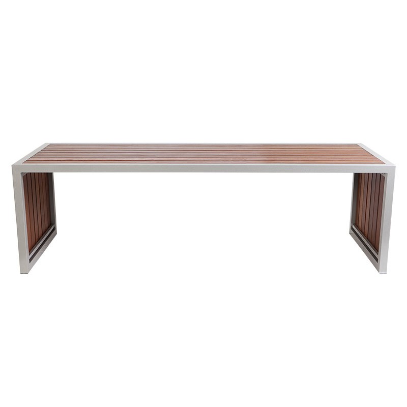 MA Indoor Bar Table with Steel Frame and Timber Slats