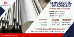 Stainless Steel 304 Round Bars | Aashish Steel