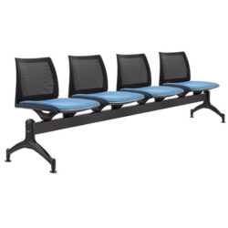 ST Vinn Mesh Back Fabric Upholstered Seat Beam Seating