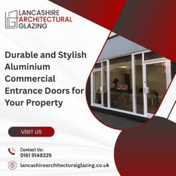 Durable and Stylish Aluminium Commercial Entrance Doors for Your Property
