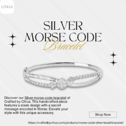Silver Morse Code Bracelet – Wear Your Story in Style!