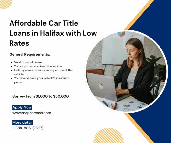 Affordable Car Title Loans in Halifax with Low Rates