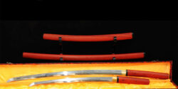 Samurai Sword Set: Katana & Wakizashi with Redwood Saya