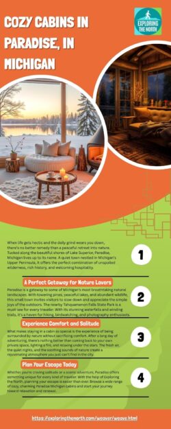 Escape to Nature with Cozy Cabins in Paradise, in Michigan