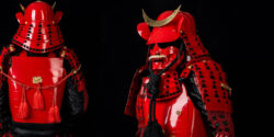 Red Date Masamune Samurai Armor – Yoroi with Crescent Helmet