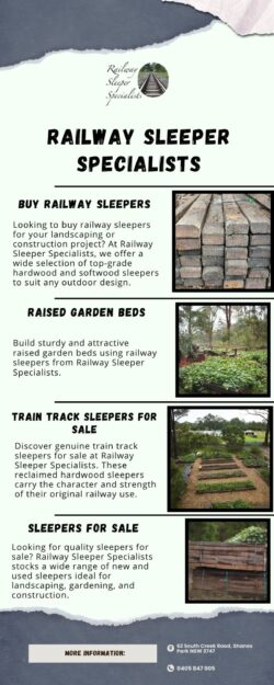Rail Sleepers – Authentic and Durable for Outdoor Use