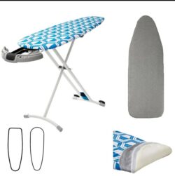 Blue Reversible Premium Large Ironing Board Cover with Underlay 40 x 125 cm 0.58 kg