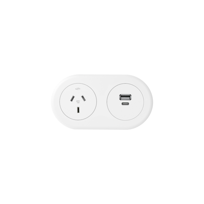 Echo In Desk GPO with USB Fast Charging Module