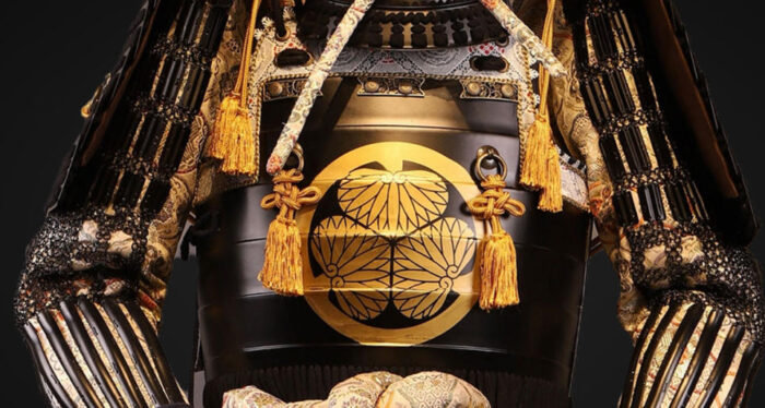 Best Life-Size Tokugawa Clan Black and White Samurai Armor for Collectors